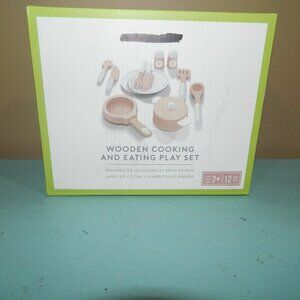 Pottery Barn KIDS Wooden Cooking & Eating Pretend Play Set